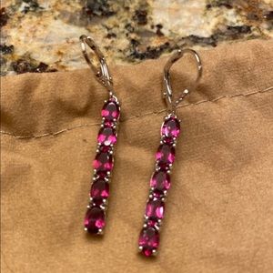 Sparkly pink earrings